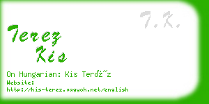 terez kis business card